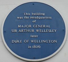 Major General Sir Arthur Wellesley Blue Plaque, 54 High Street